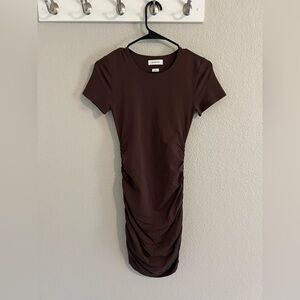 Babaton Chocolate Mini Dress